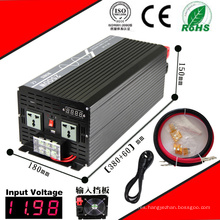 Inversor DC-AC de 2500W Inversor de onda sinusoidal pura de 12VDC o 24VDC de 48VDC a 110VAC o 220VAC con carga de CA